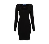 Jeans Karl Lagerfeld, Donna, Abito In Maglia A Maniche Lunge Con Logo, Vestibilità Bodycon, Nero, XS