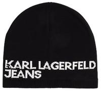 Jeans Karl Lagerfeld, Donna, Berretto Con Logo A Strato Singolo, Nero, One size