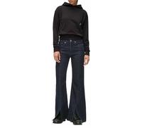 Jeans Karl Lagerfeld Donna Denim A Vita Alta Con Spacco Gamba A Zampa, Blu,2832