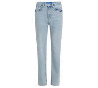 Jeans Karl Lagerfeld, Donna, Denim Dritto A Vita Alta Con Spacco, Gamba Dritta, Blu, 3232