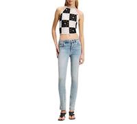 Jeans Karl Lagerfeld, Donna, Denim Skinny A Vita Alta Con Spacco, Gamba Skinny, Blu, 3232