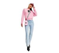 KARL LAGERFELD JEANS Regular Logo Sweat Maglia di Tuta, Malva in plenilunio, L Donna
