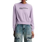 Jeans Karl Lagerfeld, Donna, Felpa Con Logo Essenziale, Vestibilità Regolare, Viola, M