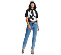 Jeans Karl Lagerfeld, Donna, Mom Denim, Mom Fit, Blu, 2530