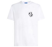 KARL LAGERFELD JEANS - T-shirt bianca con mini logo per uomo