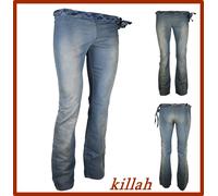 Jeans Killah Donna Elasticizzato A Zampa D'elefante Taglia W 26-27-28-29-32-33