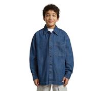 Jeans Knit pvt Ltd Boxy Fit Shirt LS Camicia, Blu (D29645-01-j155), 12 Anni Bambini e Ragazzi
