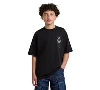 Jeans Knit pvt Ltd Oversized R T SS T-Shirt, Nero (Dk Black D29772-01-6484), 16 Anni Bambini e Ragazzi