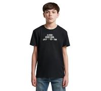 Jeans Knit pvt Ltd T-Shirt Base R T SS da Ragazzo, Nero (Dk Black D29670-01-6484), 16 Anni