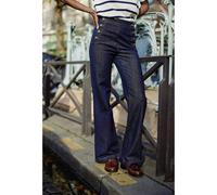 Jeans large à pont, Paula Blu 40 (IT) - 36 (FR) Tinta unita