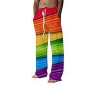 Jeans Larghi E Lunghi da Uomo Inverno Yoga Bodybuilding Cropped Raso Militare Denim Modulabili Maschili sotto Walking Scontati Strappi Foderato Bicolore Storia Tante Mezza Doppio