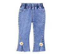 Jeans Larghi Ragazze Pantalone Palazzo Denim Gamba Larga Baggy Wide Leg Dritti per Bambina Pantaloni Sottili Y2K Streetwear a Versatile Moda