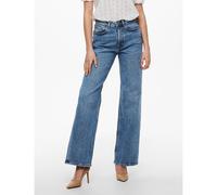 Jeans larghi, vita alta Blu 38 (IT) - W25 L32 (US) Tinta unita