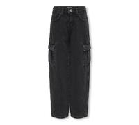 Jeans largo stile cargo Nero 8 anni - 126 cm Tinta unita