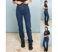 Jeans Lee donna elasticizzato vita alta dritto Dallas denim blu classico vintage