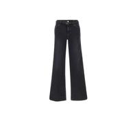 Jeans Liu jo modello a palazzo, in cotone elasticizzato, colore nero