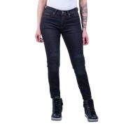 §Jeans Moto Donna Course Lara Slim Fit Neri§