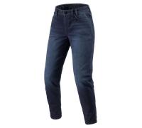 Revit Harper Tapered Jeans da moto da donna, blu scuro, Taglia 30/30