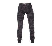 Richa Apache Camo Jeans da moto da donna, nero, taglia 24 per donne