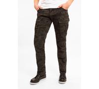 John Doe Stroker XTM, pantaloni cargo 38/32 male Nero/Verde Scuro (Mimetico)