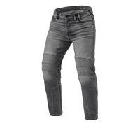 Jeans Uomo Revit Moto 2 Tf Grigio Medio Slavato L32 Accorciato