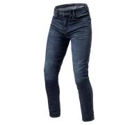 Rev'it Jeans Uomo Revit Carlin Sk Blu Scuro Slavato L30 Extra Accorciato W30