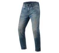 Jeans da moto Revit Keegan Tapered Extra Cropped blu medio W33/L30