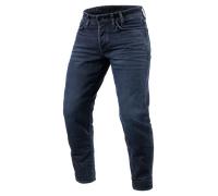 Rev'it Jeans Uomo Revit Ortes TF Blu Scuro Nero Slavato L30 Extra Accorciato W28