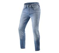 Rev'it Jeans Uomo Revit Piston 2 Sk Azzurro Slavato L34 Standard W28