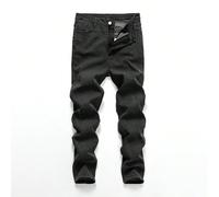 Jeans neri skinny comodi e alla moda da ragazzo, ideali per l'uso quotidiano e il ritorno a scuola 14Y,13Y,16Y,15YColore unicoDenim