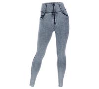 FREDDY - Jeans Push Up WR.up® Curvy Vita Alta Denim Navetta Bleach, Denim Colorato, Large