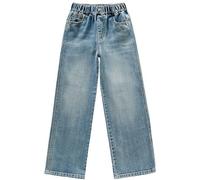 Jeans Ragazza Larghi, Jeans Larghi Da Ragazza Con Motivo a Farfalla Elastici In Vita E Strappati Effetto Invecchiato Alla Moda Y2k Con Tasche Jeans Lunghi Bambina Per La Primavera E L'autunno