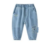 Jeans Regular Ragazzo, Pantaloni Denim Larghi per Bambini Comodi e Stilosi per la Stagione Primavera Estate
