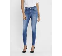 Jeans skinny a vita alta Blu XL / L32 Tinta unita