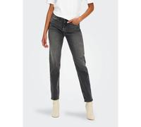 Only - Emily - Jeans dritti a vita alta grigio slavato W27 L32