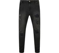 Jeans slim Urban Classics Heavy strappatied Noir 34x32