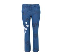 Jeans taglie forti da donna Angel of Style, vestibilità dritta, con toppe...