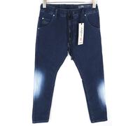 Jeans Uomo DIESEL Krooley-NE 0687D W28 Tapered Blu Denim Con Contrasto