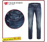 Jeans uomo elasticizzato TAGLIE FORTI pantaloni denim Jack & Jones da 56 a 70