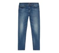 Gas Jeans Skinny Fit Blue Denim STR 10 1/2 Oz Sax Zip Rev 351450030789 Blu