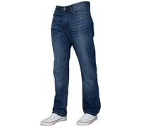 Jeans Uomo Regular Fit Pantaloni Denim A Gamba Dritta Big Tall Tutte Le Taglie