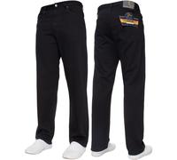 Jeans Uomo regular Pantaloni Cotone denim Taglie Forti GAMBA DRITTA di base