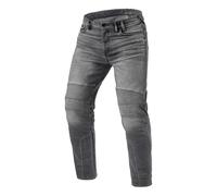 Jeans Uomo Revit Moto 2 Tf Grigio Medio Slavato L32 Accorciato