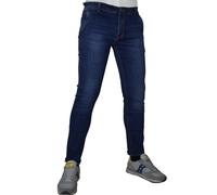 Jeans Uomo Slim Fit Elasticizzato Tasca America 42 44 46 48 50 52 54 56 Chiari