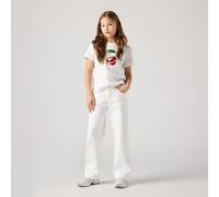 Jeans wide leg Bianco 6 anni - 114 cm Tinta unita