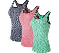 jeansian 3 Packs Donna Yoga Pilates Sportivo Palestra Tank Top Vest Canotta Fashion Workout Gilet SWT241 PackC S