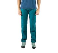 Jeanstrack Pantaloni da Trekking da Uomo da Arrampicata Elastici e Resistenti - Pantaloni da Escursionismo - Comfort e Stile per la Montagna (S, Turia) (IT, Testo, S, Regular, Regular, Verde Etnico)