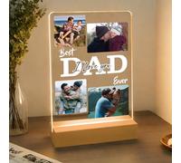JeathFea Lampada con Foto Personalizzata - Regalo Festa Del Papà, Regalo Papà - Lampada Personalizzata con Foto Testo - Regalo Festa Del Papà, Regalo Papà - Regalo Papa Compleanno, Idee Regalo Papà