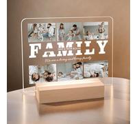 JeathFea Lampada Regali Anniversario San Valentino, Lampada Personalizzata con Foto Nome Testo Data, idee compleanno regalo personalizzato per donne
