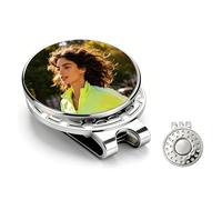 JeathFea Marcatori Personalizzati per Pallina da Golf con Foto e Testo, Clip per Cappelli, Decorazioni da Golf Accessori da Golf per Uomini Donne, Regalo Compleanno Uomo